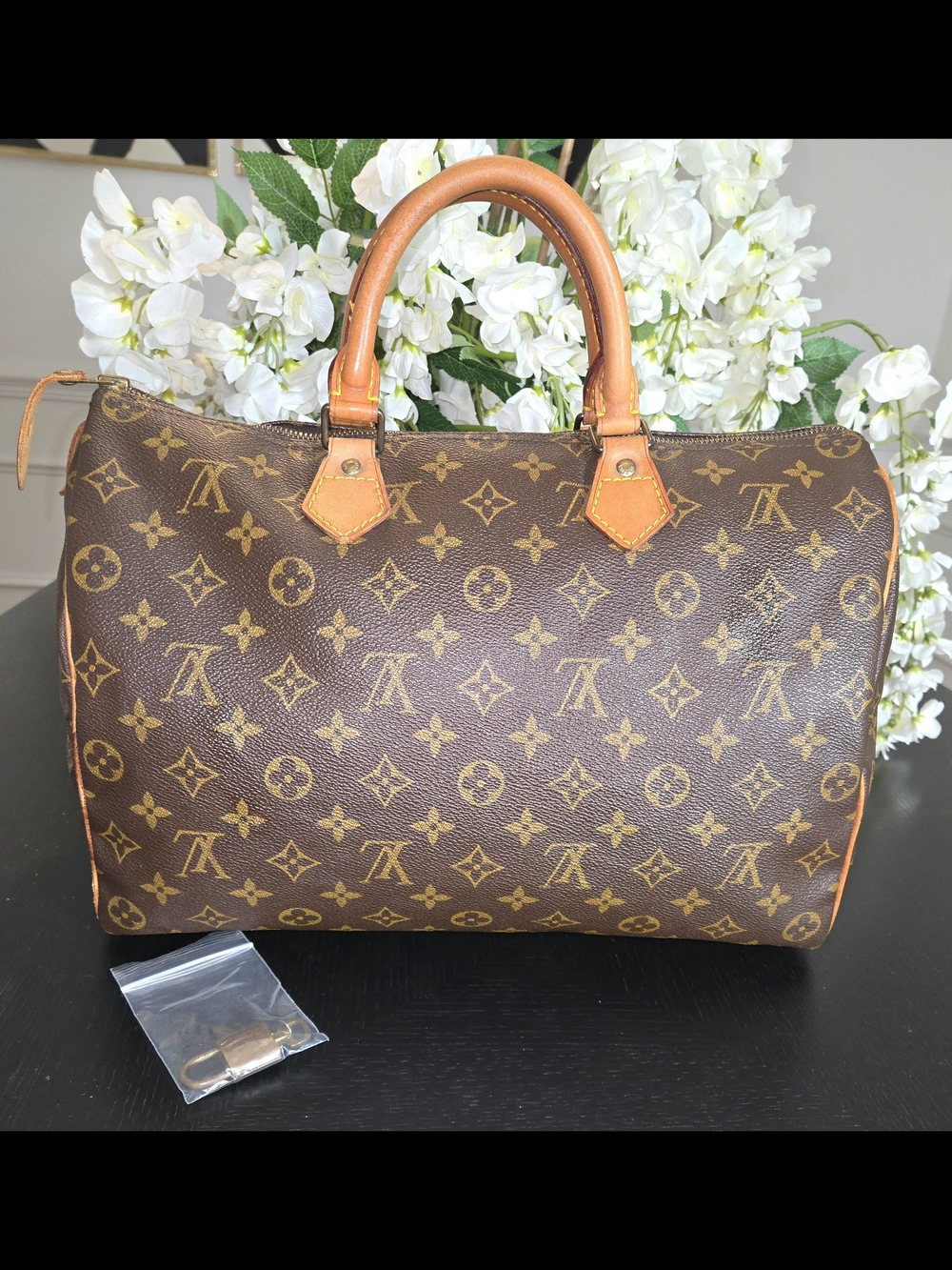 Louis Vuitto Speedy 35 Monogram Handbag - Brown/Tan